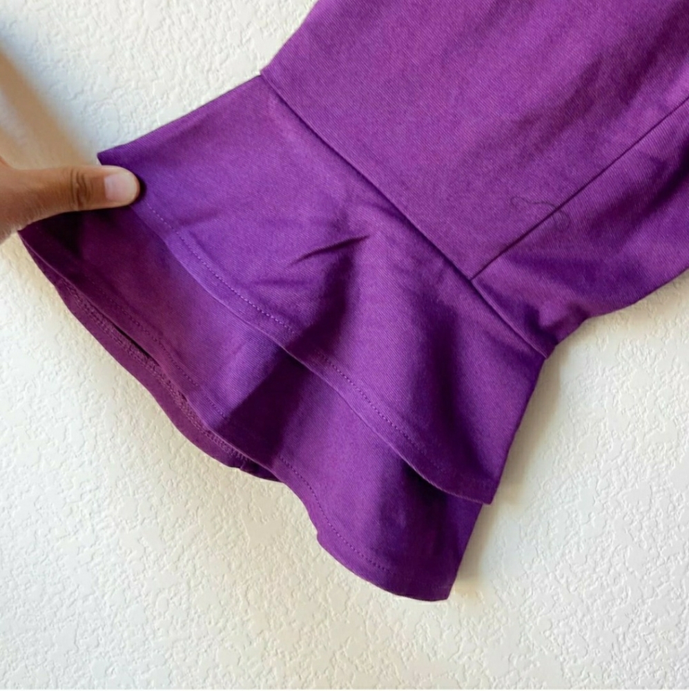 Eloquii Purple Ruffle Sleeve Blazer,  Size 22 - Picture 9 of 12